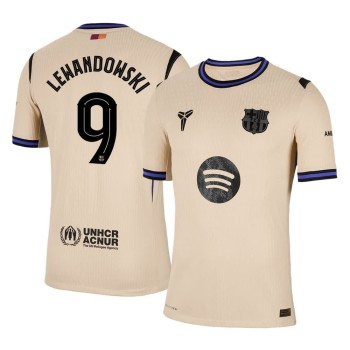 Men's LEWANDOWSKI #9 Barcelona Away Authentic Soccer Jersey - UCL 2025/26 Men's LEWANDOWSKI #9 Barcelona Away Authentic Soccer Jersey - UCL 2025/26