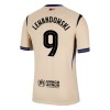 Men's LEWANDOWSKI #9 Barcelona Away Authentic Soccer Jersey - UCL 2025/26