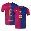 Men's GAVI #6 Barcelona Home Authentic Soccer Jersey - Spotify Logo Without Text 2024/25 Men's GAVI #6 Barcelona Home Authentic Soccer Jersey - Spotify Logo Without Text 2024/25