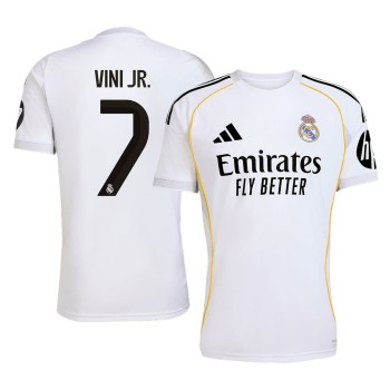 Men's VINI JR. #7 Real Madrid Home Replica Soccer Jersey 2025/26 Men's VINI JR. #7 Real Madrid Home Replica Soccer Jersey 2025/26