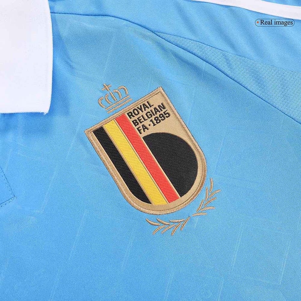 Men's DE BRUYNE #7 Belgium Away Replica Soccer Jersey EURO 2024