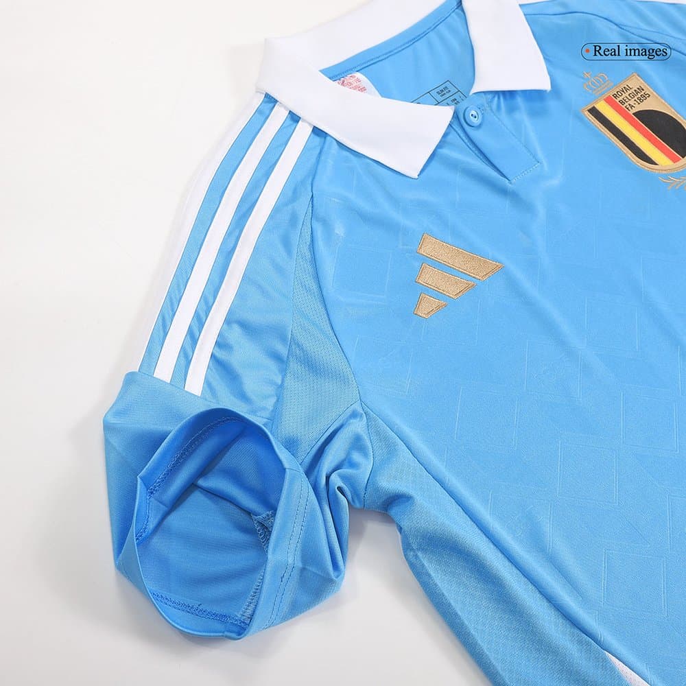 Men's DE BRUYNE #7 Belgium Away Replica Soccer Jersey EURO 2024