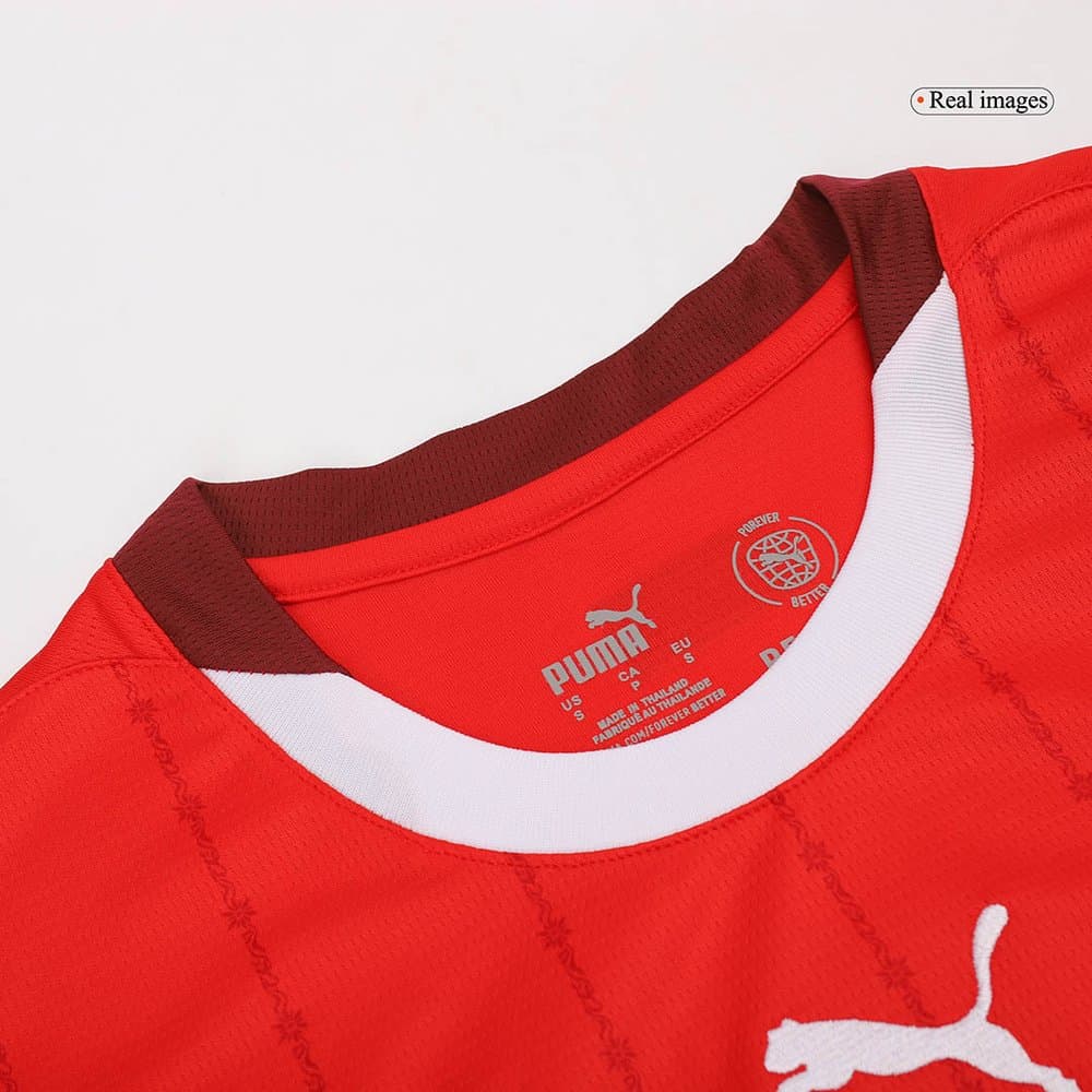 Men's Switzerland Home Replica Soccer Jersey EURO 2024 Men's Switzerland Home Replica Soccer Jersey EURO 2024