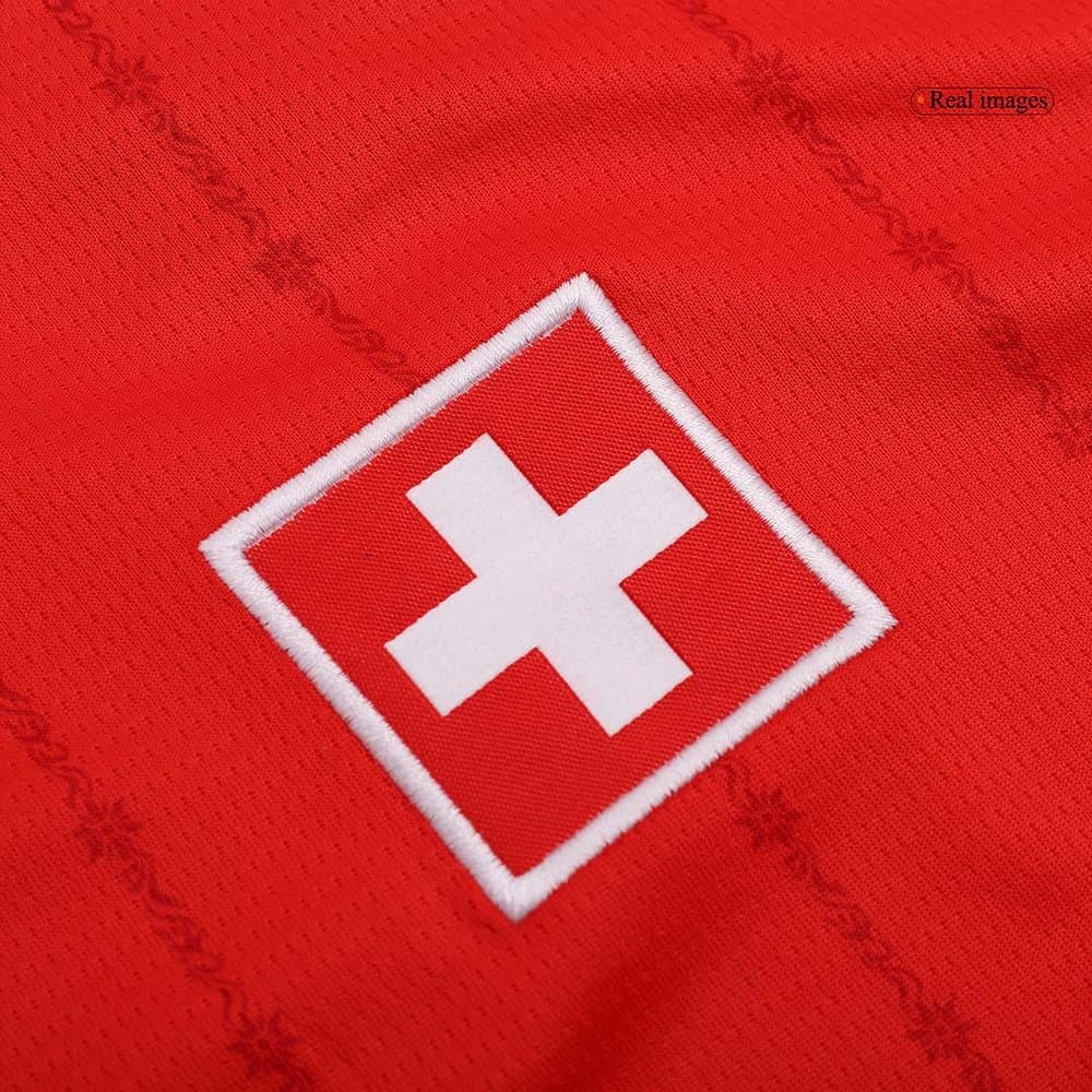 Men's Switzerland Home Replica Soccer Jersey EURO 2024 Men's Switzerland Home Replica Soccer Jersey EURO 2024