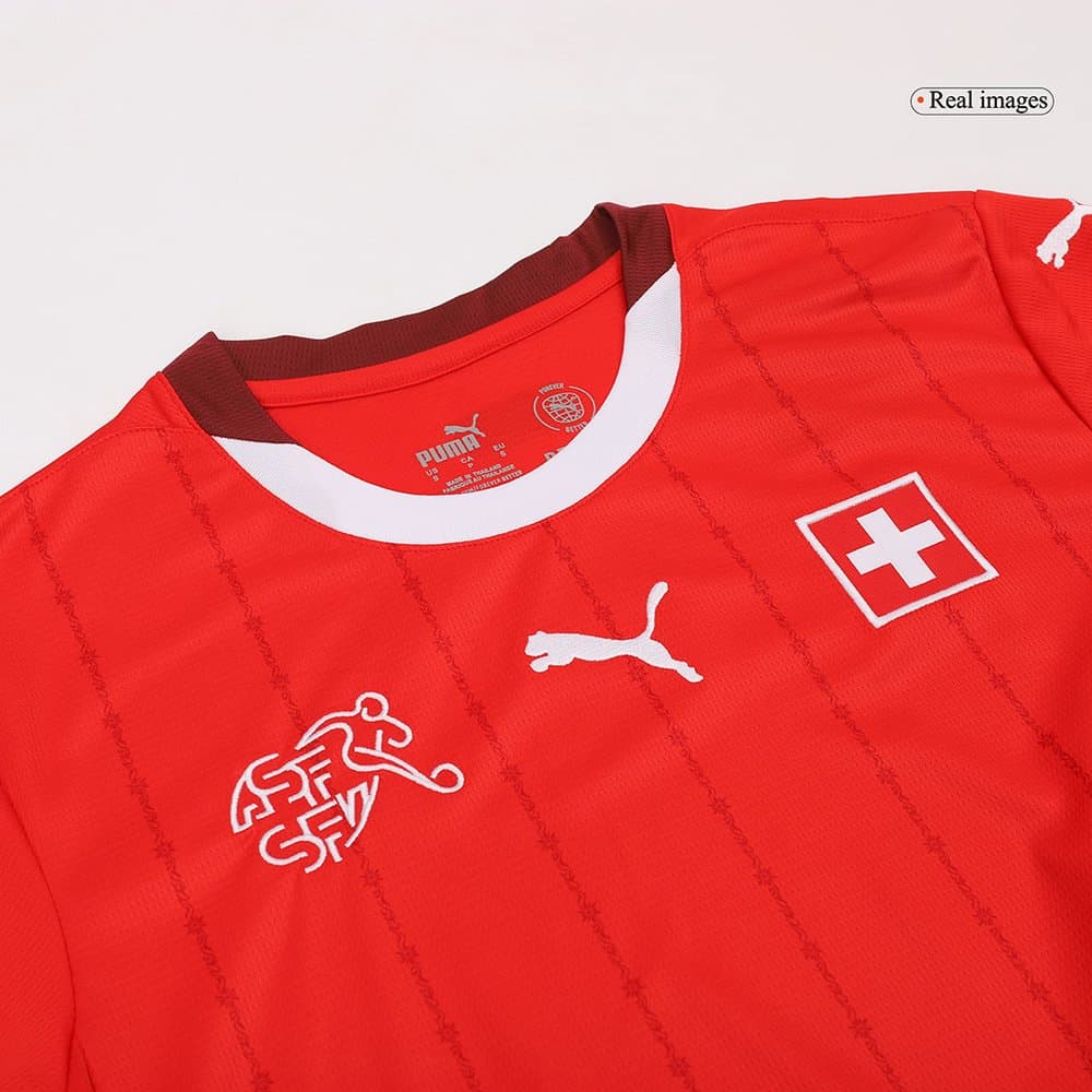 Men's Switzerland Home Replica Soccer Jersey EURO 2024 Men's Switzerland Home Replica Soccer Jersey EURO 2024