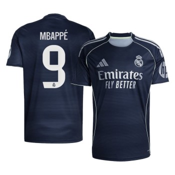 Men's MBAPPÉ #9 Real Madrid Away Replica Soccer Jersey 2025/26 Men's MBAPPÉ #9 Real Madrid Away Replica Soccer Jersey 2025/26