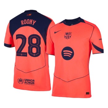 Men's ROONY #28 Barcelona Third Away Authentic Jersey 2025/26