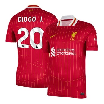 Men's DIOGO J. #20 Liverpool Home Replica Soccer Jersey 2024/25 Men's DIOGO J. #20 Liverpool Home Replica Soccer Jersey 2024/25