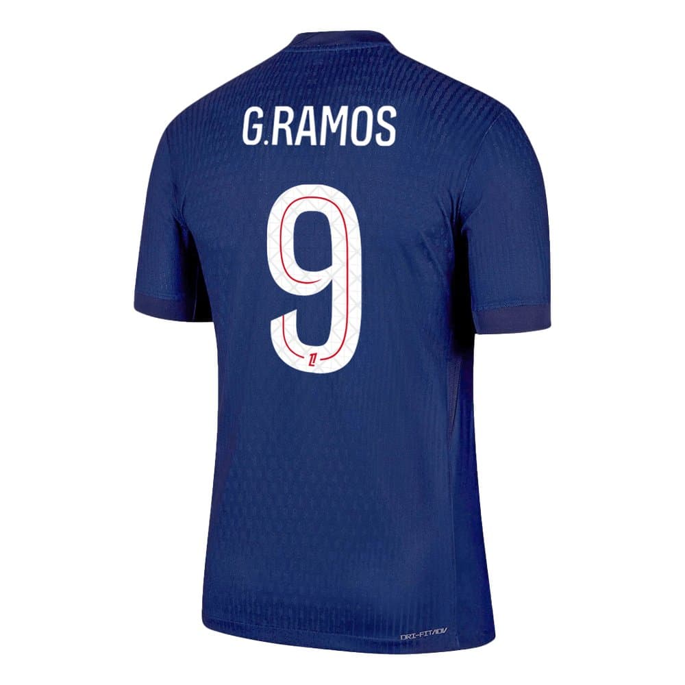 Men's G.RAMOS #9 PSG Home Authentic Jersey 2025/26