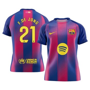 Men's F.DE JONG #21 Barcelona Home Replica Soccer Jersey 2025/26 Men's F.DE JONG #21 Barcelona Home Replica Soccer Jersey 2025/26