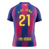 Men's F.DE JONG #21 Barcelona Home Replica Soccer Jersey 2025/26 Men's F.DE JONG #21 Barcelona Home Replica Soccer Jersey 2025/26