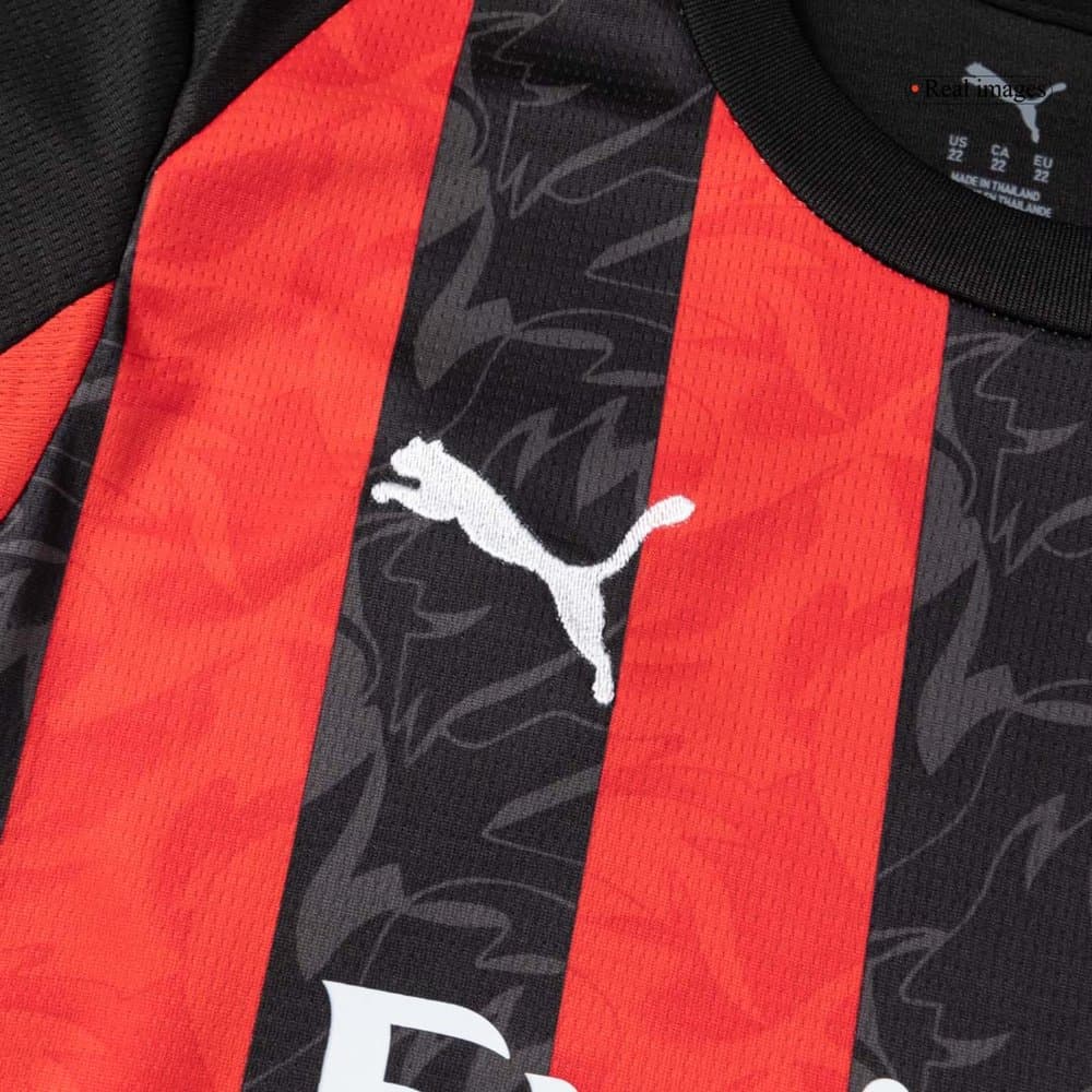 Kid's AC Milan Home Soccer Jersey Kit 2025/26 Kid's AC Milan Home Soccer Jersey Kit 2025/26
