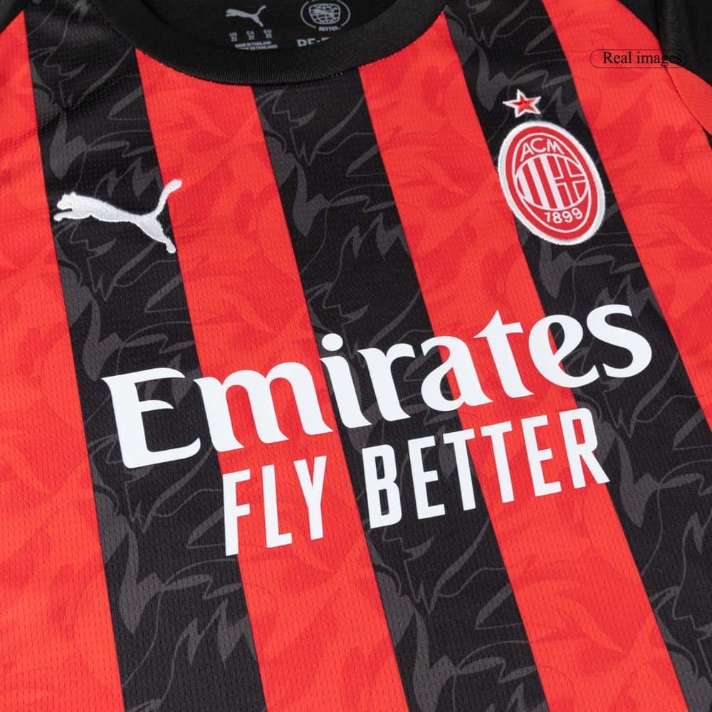 Kid's AC Milan Home Soccer Jersey Kit 2025/26 Kid's AC Milan Home Soccer Jersey Kit 2025/26