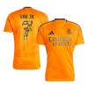 Men's VINI JR. #7 Real Madrid Away Replica Soccer Jersey - Bear Champ Font 2024/25