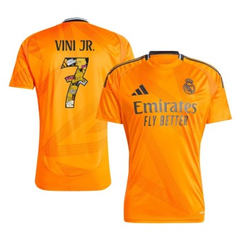 Men's VINI JR. #7 Real Madrid Away Replica Soccer Jersey - Bear Champ Font 2024/25 Men's VINI JR. #7 Real Madrid Away Replica Soccer Jersey - Bear Champ Font 2024/25
