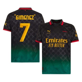 Men's GIMENEZ #7 AC Milan Fourth Away Replica Soccer Jersey 2024/25