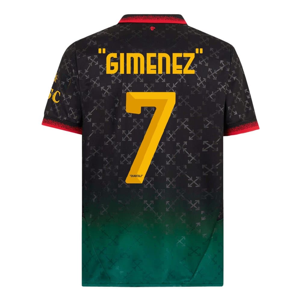 Men's GIMENEZ #7 AC Milan Fourth Away Replica Soccer Jersey 2024/25 Men's GIMENEZ #7 AC Milan Fourth Away Replica Soccer Jersey 2024/25