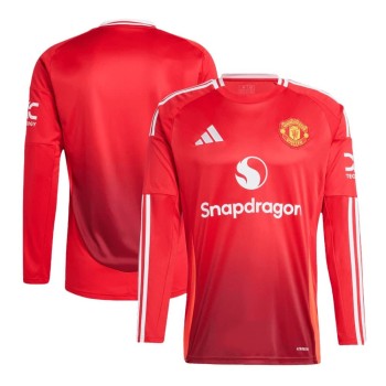 Men's Manchester United Home Long Sleeve Jersey 2024/25