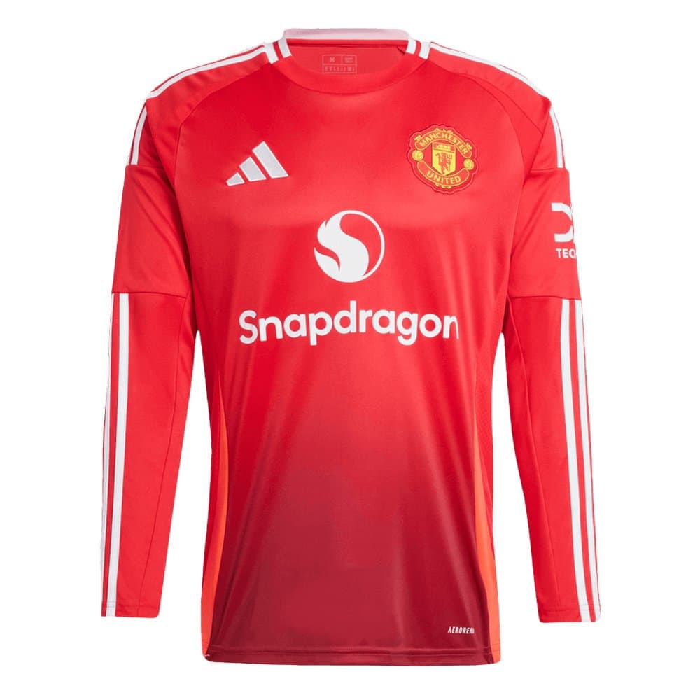 Men's Manchester United Home Long Sleeve Jersey 2024/25