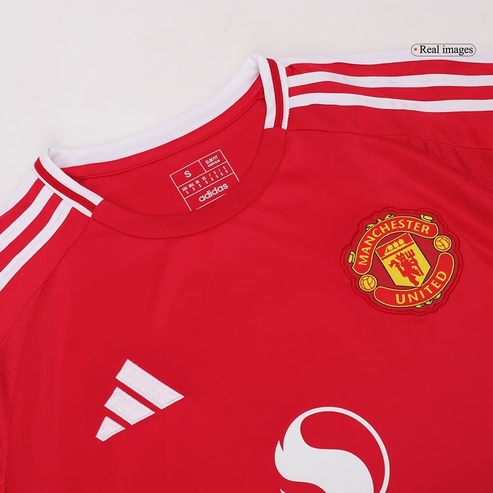 Men's Manchester United Home Long Sleeve Jersey 2024/25