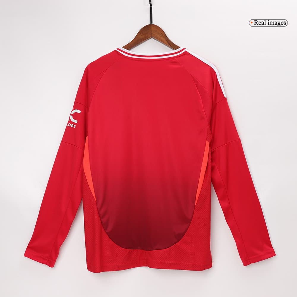 Men's Manchester United Home Long Sleeve Jersey 2024/25