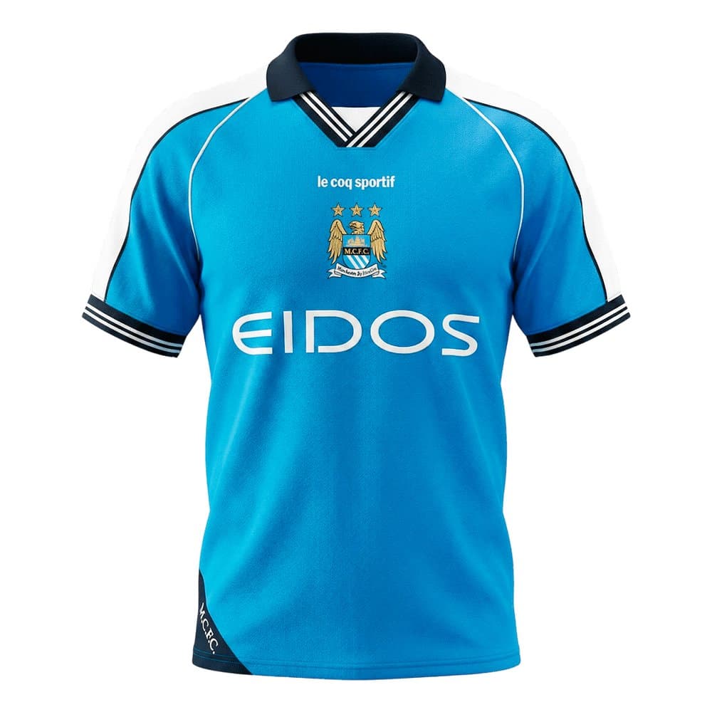 Men's Manchester City Home Retro Soccer Jersey 1999/01 Men's Manchester City Home Retro Soccer Jersey 1999/01