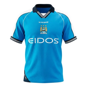 Men's Manchester City Home Retro Soccer Jersey 1999/01