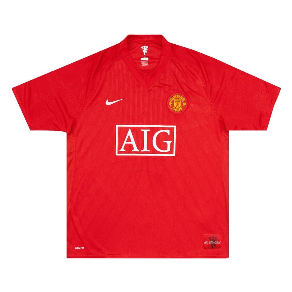 Men's Manchester United Home Retro Soccer Jersey 2007/08