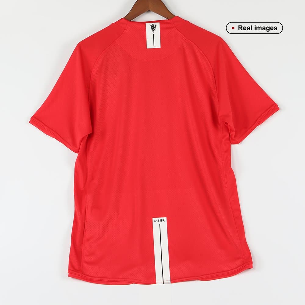 Men's Manchester United Home Retro Soccer Jersey 2007/08
