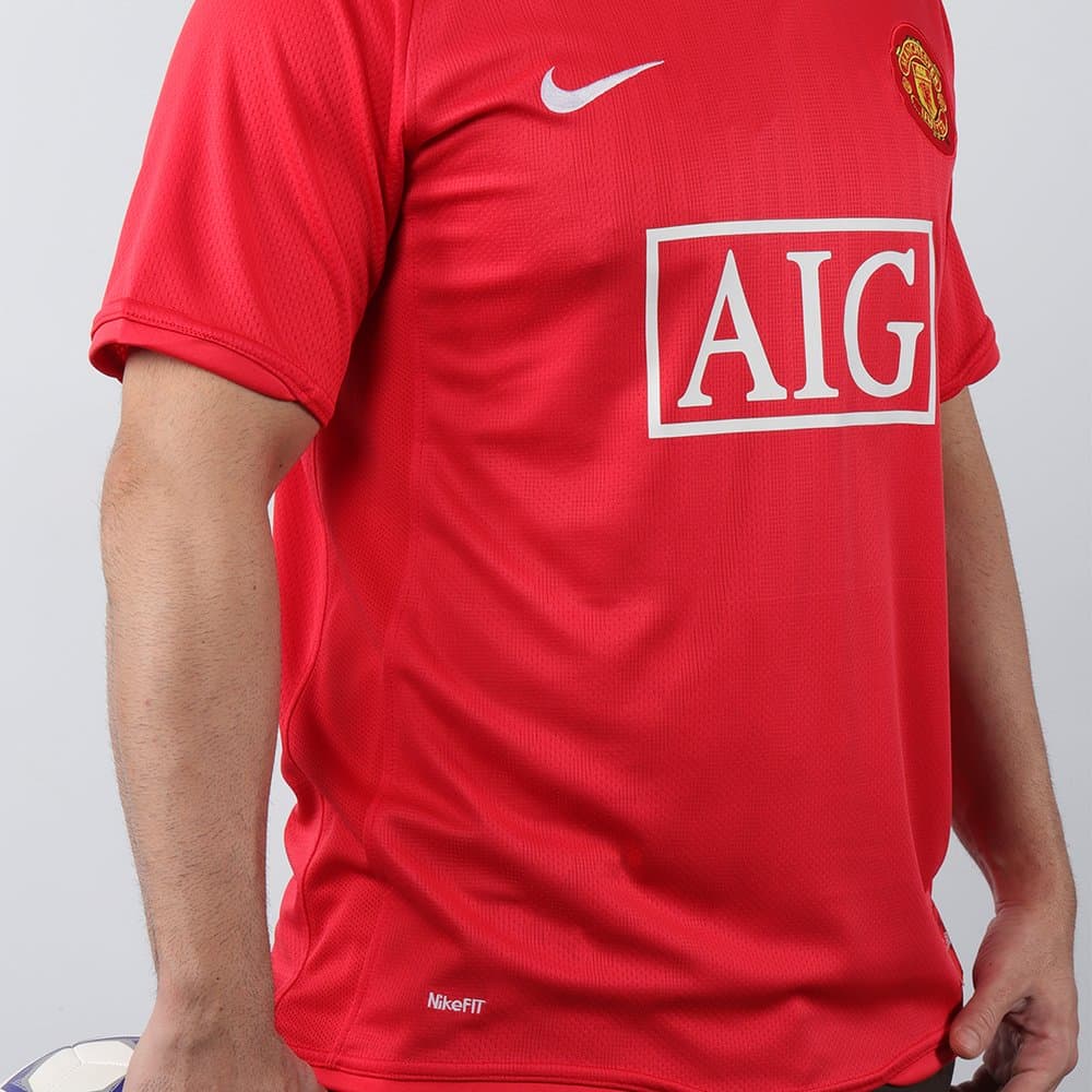 Men's Manchester United Home Retro Soccer Jersey 2007/08