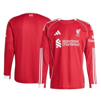 Men's Liverpool Home Long Sleeve Jersey 2025/26