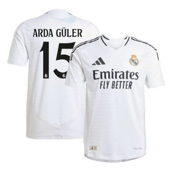 Men's ARDA GÜLER #15 Real Madrid Home Authentic Soccer Jersey 2024/25