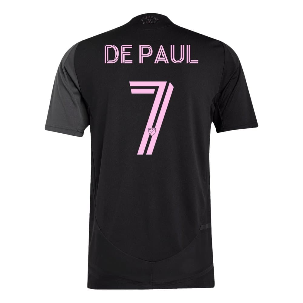 Men's DE PAUL #7 Inter Miami CF Away Authentic Soccer Jersey 2025 Men's DE PAUL #7 Inter Miami CF Away Authentic Soccer Jersey 2025
