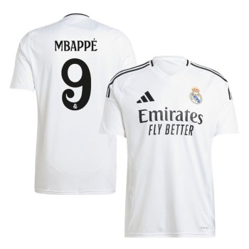 Men's MBAPPÉ #9 Real Madrid Home Replica Soccer Jersey 2024/25