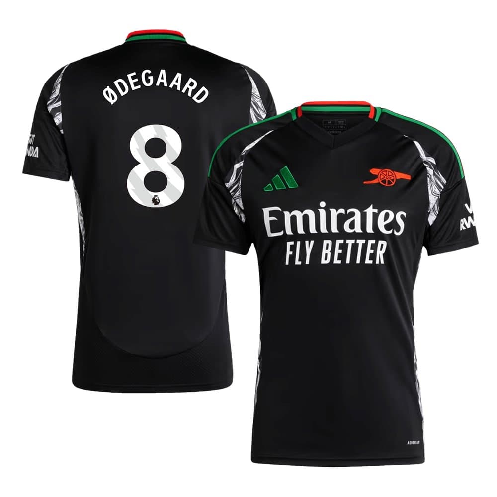 Men's ØDEGAARD #8 Arsenal Away Replica Soccer Jersey 2024/25 Men's ØDEGAARD #8 Arsenal Away Replica Soccer Jersey 2024/25