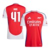 Men's RICE #41 Arsenal Home Replica Soccer Jersey -UCL 2024/25