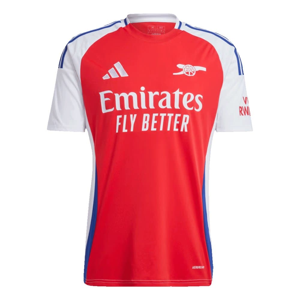 Men's RICE #41 Arsenal Home Replica Soccer Jersey -UCL 2024/25