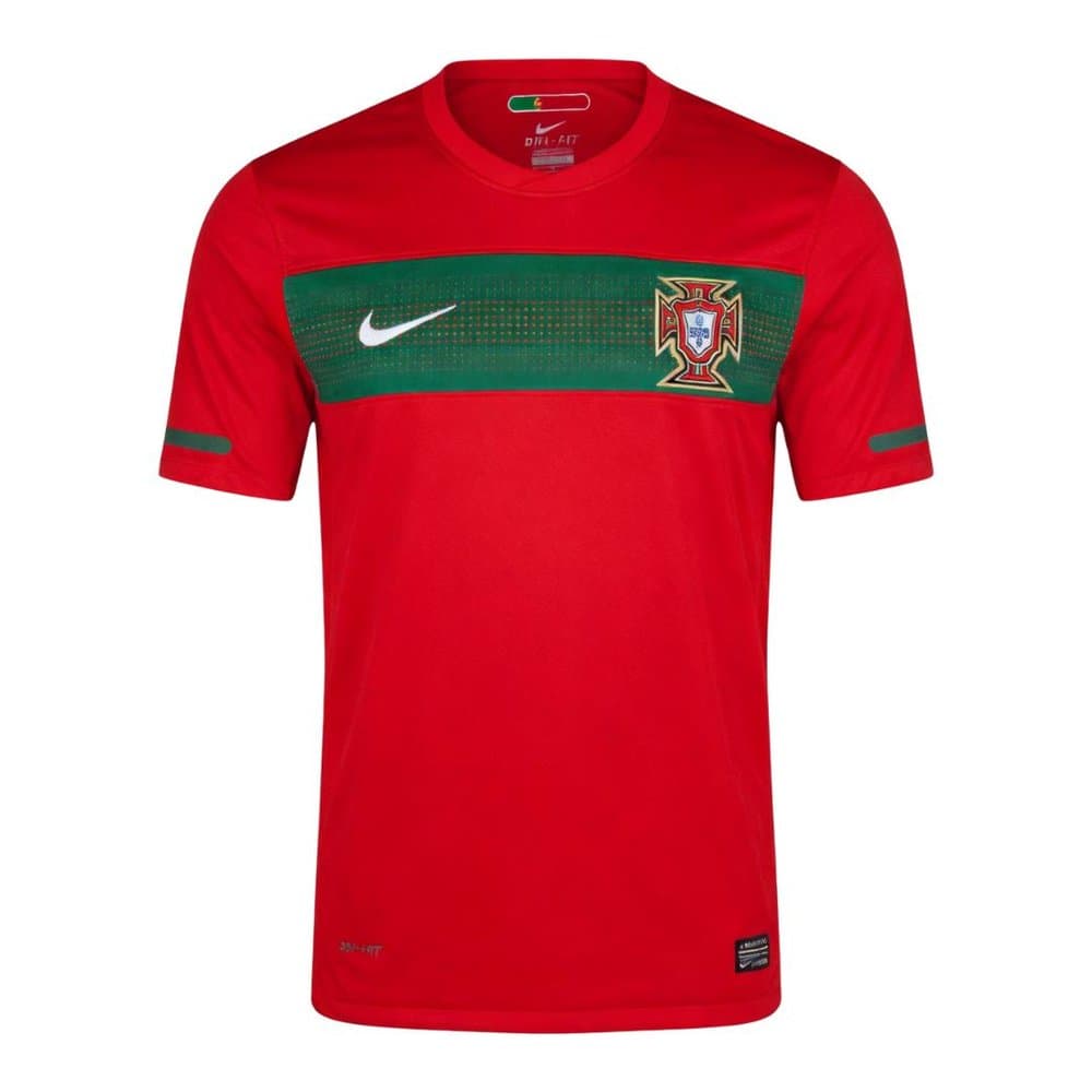 Men's Portugal Home Retro Soccer Jersey 2010