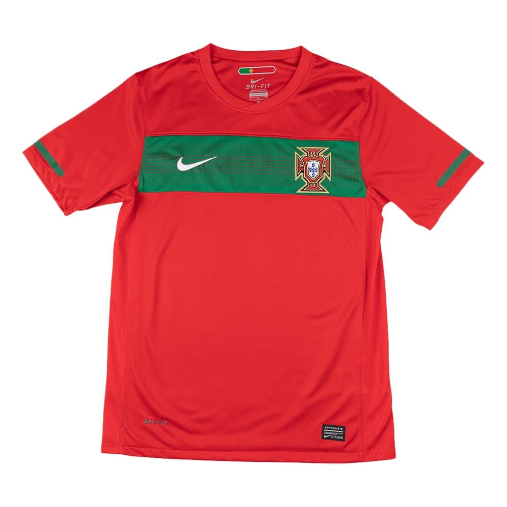 Men's Portugal Home Retro Soccer Jersey 2010