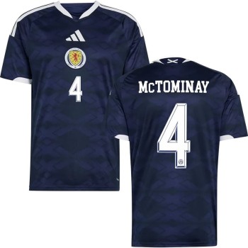 Kid's McTOMINAY #4 Scotland Home Replica Jersey World Cup 2026 Kid's McTOMINAY #4 Scotland Home Replica Jersey World Cup 2026