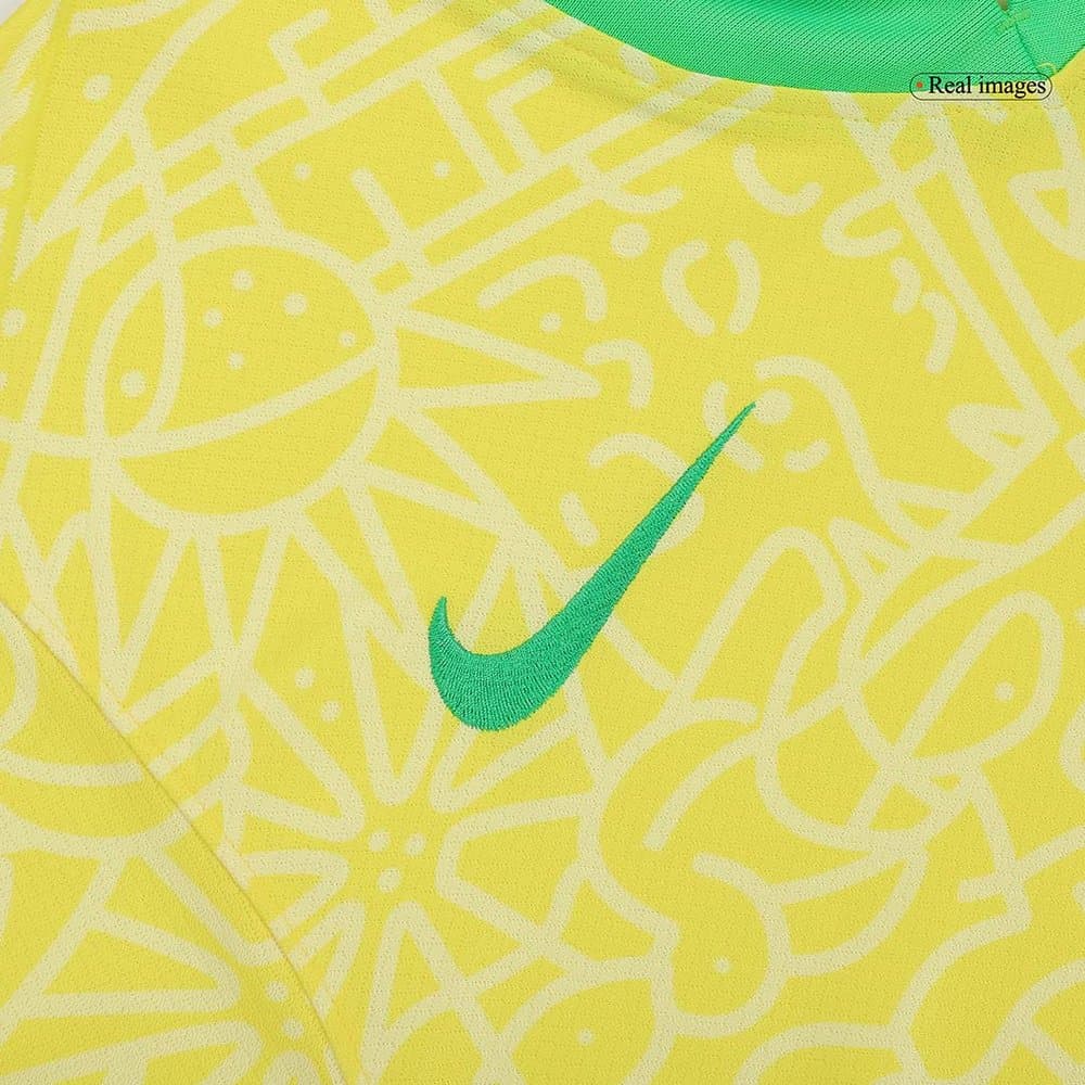 Men's RAPHINHA #11 Brazil Home Replica Soccer Jersey Copa America 2024