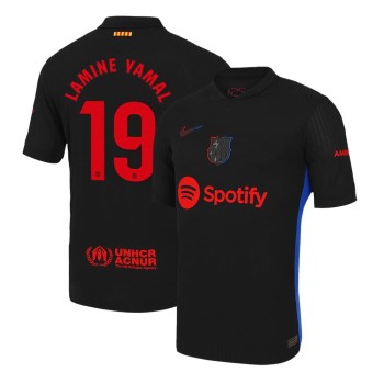Men's LAMINE YAMAL #19 Barcelona Away Authentic Soccer Jersey 2024/25 Men's LAMINE YAMAL #19 Barcelona Away Authentic Soccer Jersey 2024/25