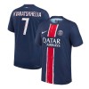 Men's KVARATSKHELIA #7 PSG Home Authentic Jersey 2024/25