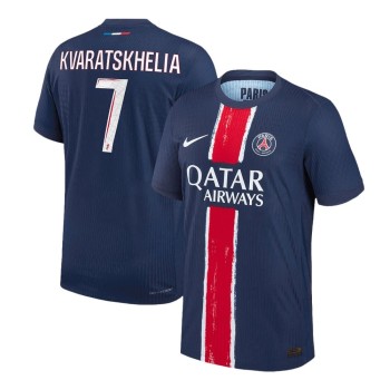Men's KVARATSKHELIA #7 PSG Home Authentic Jersey 2024/25