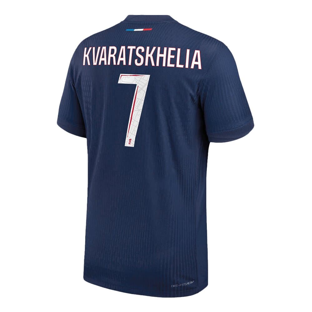 Men's KVARATSKHELIA #7 PSG Home Authentic Jersey 2024/25