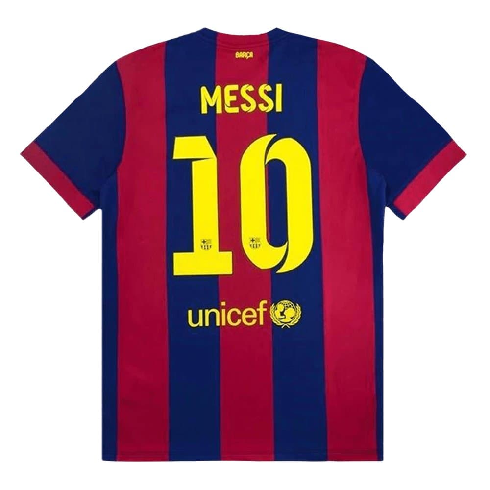 Men's MESSI #10 Barcelona Home Retro Soccer Jersey 2014/15 Men's MESSI #10 Barcelona Home Retro Soccer Jersey 2014/15