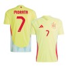 Men's MORATA #7 Spain Away Replica Soccer Jersey EURO 2024