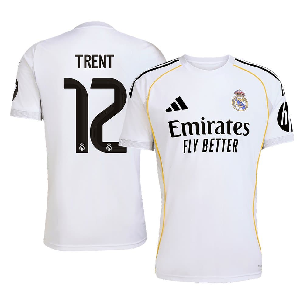 Men's TRENT #12 Real Madrid Home Replica Soccer Jersey 2025/26