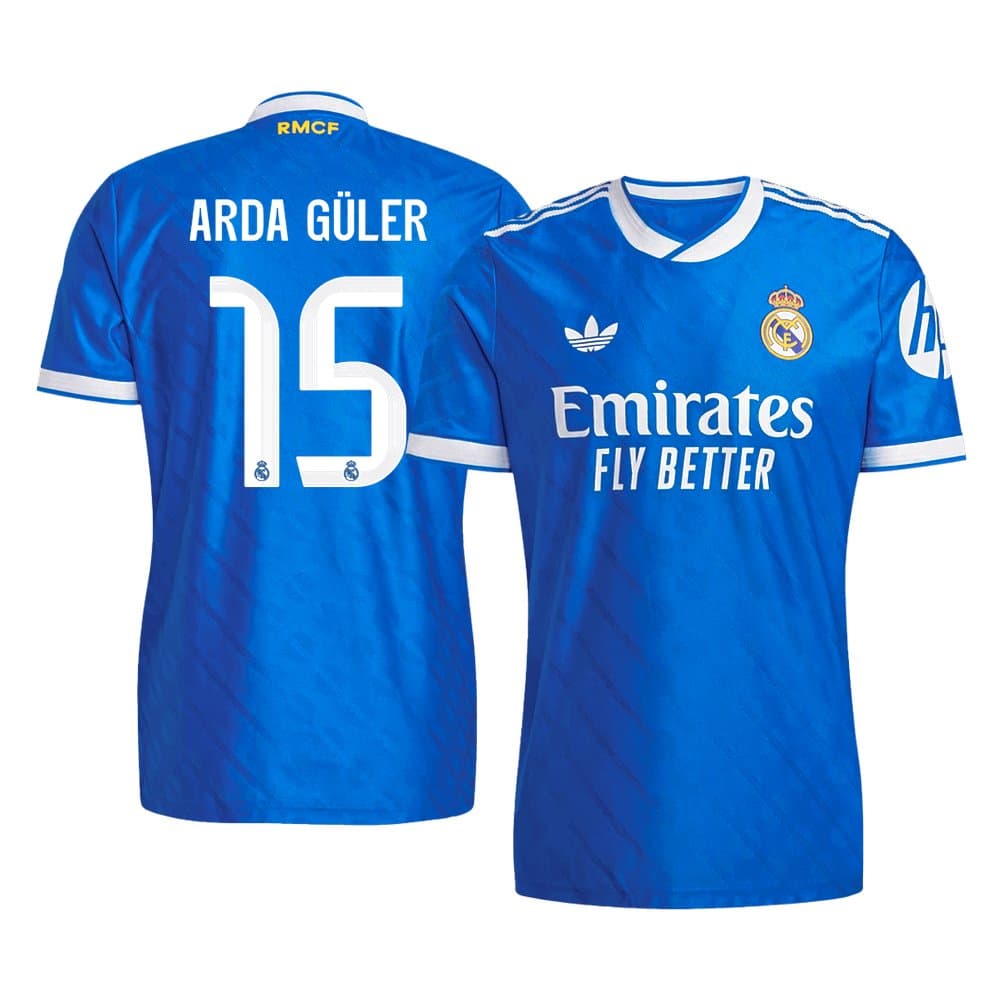 Men's ARDA GÜLER #15 Real Madrid Third Away Authentic Jersey 2025/26