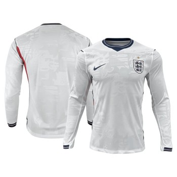 Men's England Home Long Sleeve Authentic Jersey World Cup 2026 Men's England Home Long Sleeve Authentic Jersey World Cup 2026